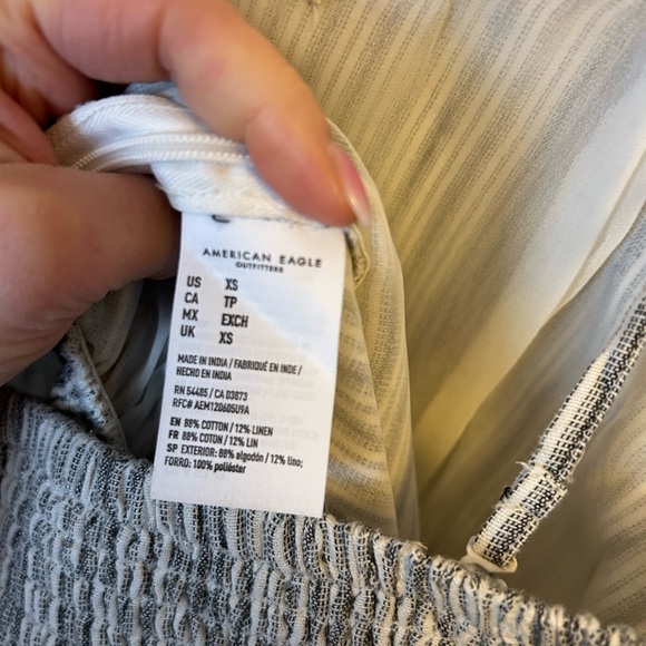 American Eagle striped linen romper - Picture 3 of 7